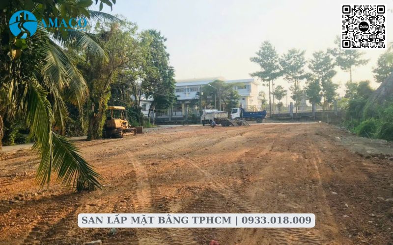 San lấp mặt bằng công trình tại tphcm