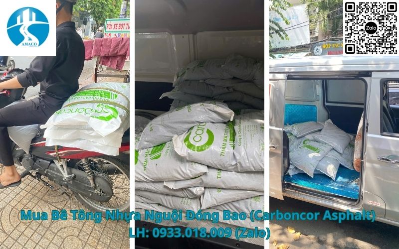 công ty cung cấp bê tông nhựa nguội đóng bao - carboncor asphalt CA9.5